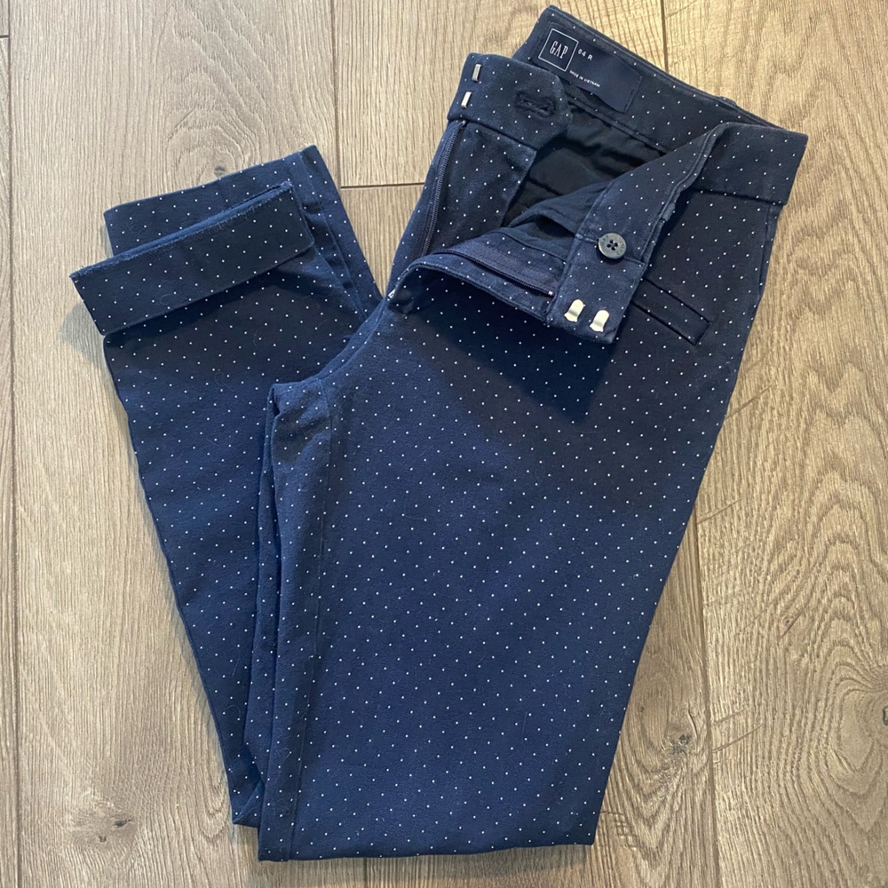 Gap Skinny Ankle Pindot Pant